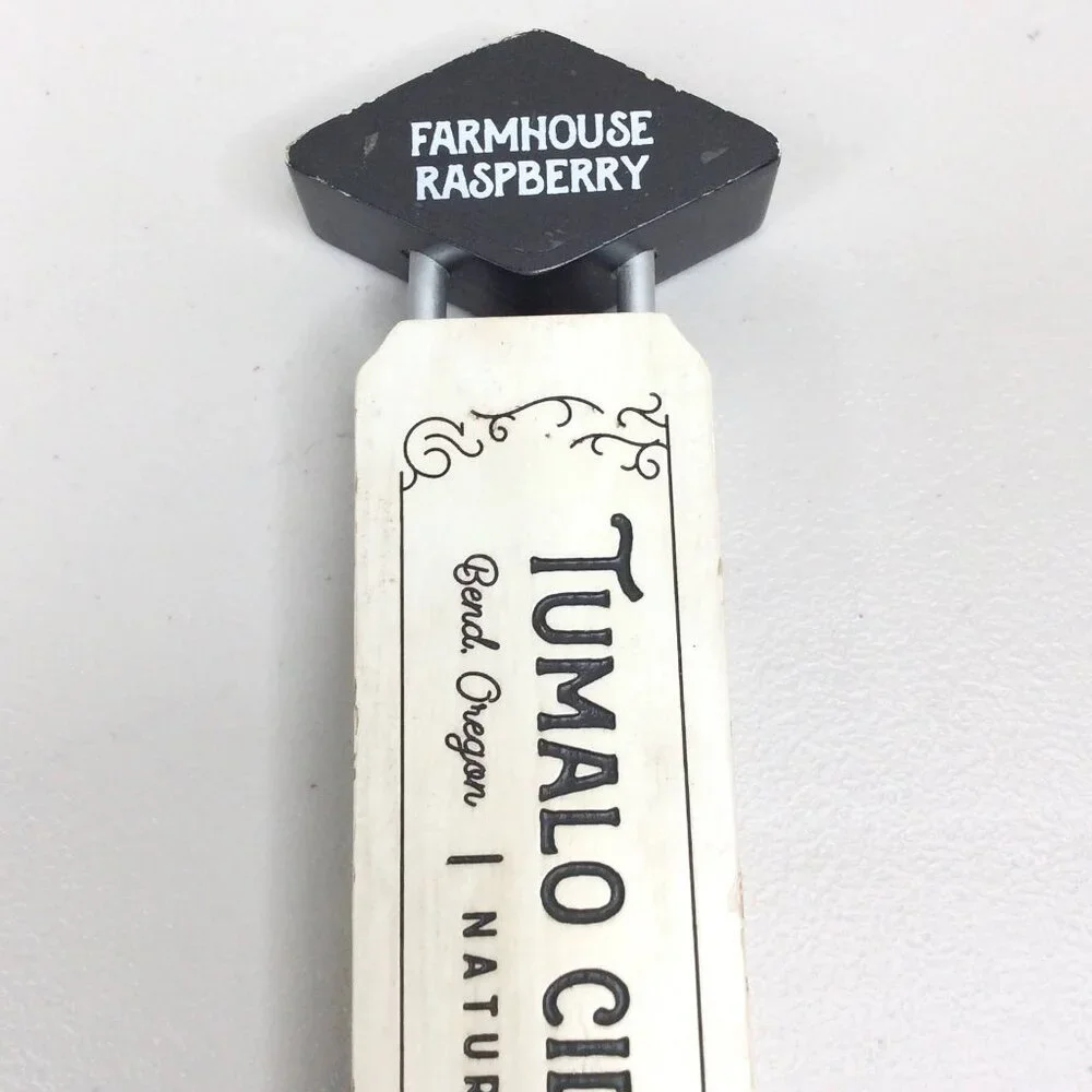 Tumalo Cider Co Farmhouse‎ Raspberry Tap Handle Bend Oregon 9.5